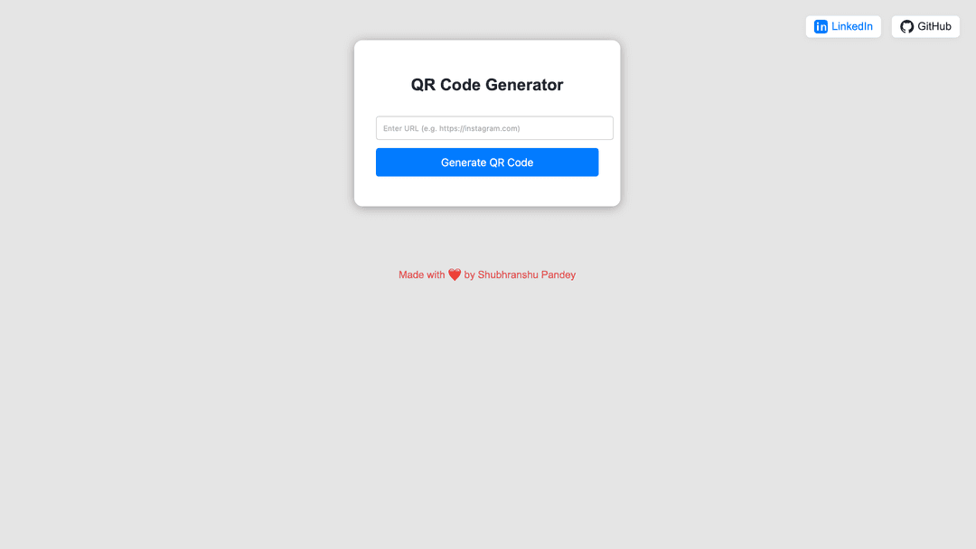 Serverless QR Code Generator